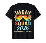 Vacay Squad 2026 Summer Vacation Family Friends Trip Palm T-Shirt