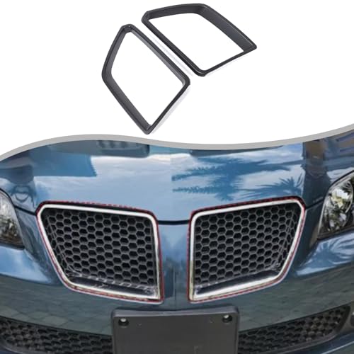 Image of Car Front Bumper Grille Cover Trim Compatible with Pontiac G8 08-09 /Holden Commodore 06-12 ABS Front Grille Accent Trim Cover Front Grille Bumper Grill Inserts protective Accessories (Matt black)