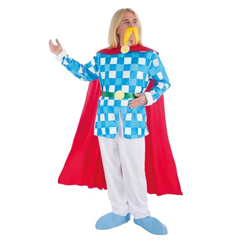 Chaks - Disfarce de surancetúrix, conjunto de 6 peças, astérix e obélix, disfarce de bardo estridente para carnaval e comic con