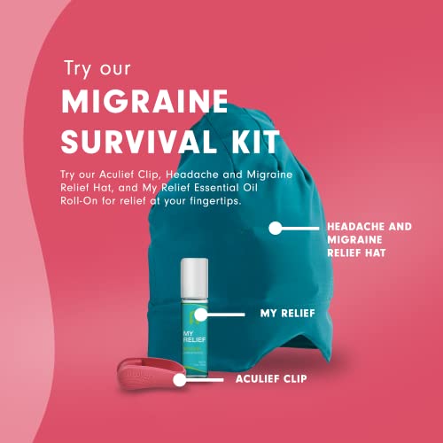 Aculief - Award Winning Natural Headache, Migraine, Tension Relief Wearable – Supporting Acupressure Relaxation, Stress Alleviation, Tension Relief And Headache Relief - 1 Pack (Regular, Pink) #TOP6