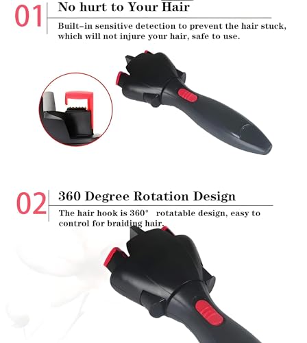 Splendor Luxury Twistease Pro: Assistente de Torção de Cabelo Automatizado Fácil de Usar para Torçõe