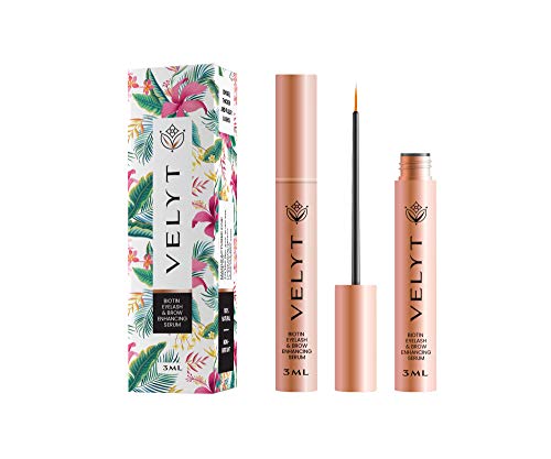 Velyt Biotin Eyelash & Brow Enhancing Serum - Lashes Serum Growth Rapid-Longer Fuller Lashes - Natural - Irritant Free (3ml)