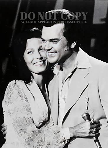Photo Loretta Lynn & Conway Twitty 28x38 cm portrait de musique country rare de 1976