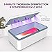 Cahot UV light Sanitizer Box, phone sanitizer with wireless charging, ultra-powerful 8 UV-C Sterilizer machine for Phone Toothbrush Nail Tools Jewelry and more