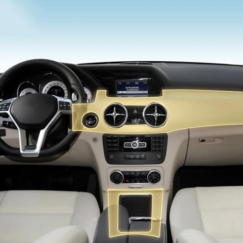 Film PPF intérieur voiture Mercedes Benz GLK X204 film TPU transparent