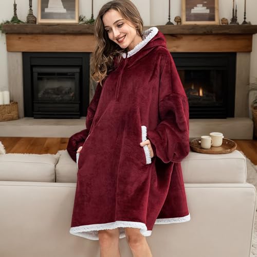 Couverture à capuche manches longues pour contrer le froid - 8