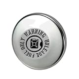 Stainless Steel Gas Fuel Tank Cap No Key for Suzuki Jimny SJ30 JA11 JA12 JA22 JA71 JB31 JB32 & LJ10 LJ20 SJ10 SJ20, Replaces OEM 89260-50C00 & 89260-60C00, Keyless JDM Replacement Cap