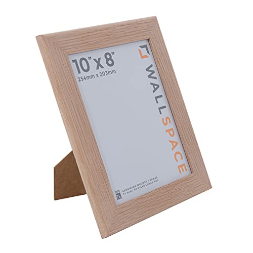 Wall Space Wide 10x8 Oak Picture Frame, Wide Frame Oak