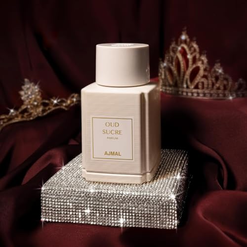 Image of Ajmal Oud Marquis Oud Sucre Eau de Parfum Unisex, 3.4 fl oz | Sweet oud unisex EDP by Ajmal. Warm gourmand depth meets oriental richness. Crafted in Dubai, made in France.