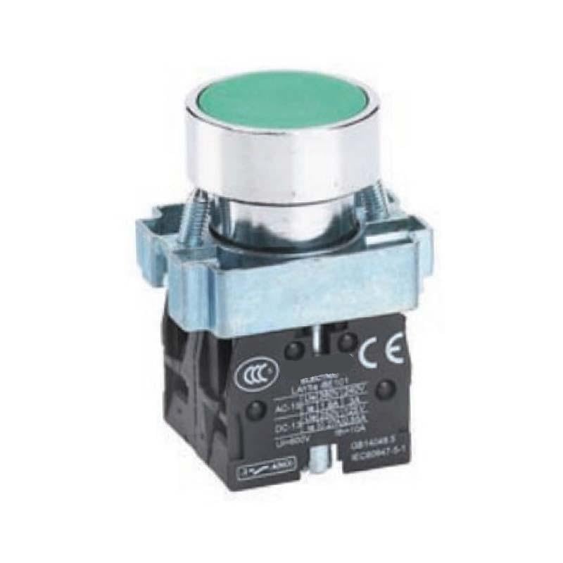 Flat Button LAY5s-BA Green 1NO | LAY5SBA31