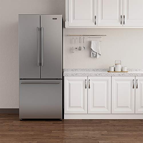 Galanz GLR16FS2K16 3 French Door Refrigerator with Bottom Freezer & Installed Ice Maker, 16 cu ft, Stainless Steel on Fridge.com