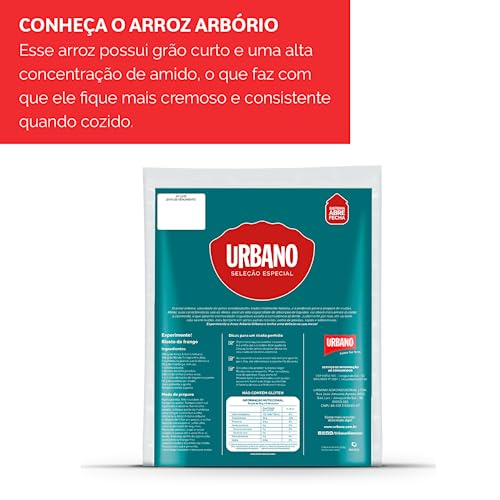 Urbano, Arroz Arborio, Para Risoto, Seleção Especial, Tipo 1-1kg