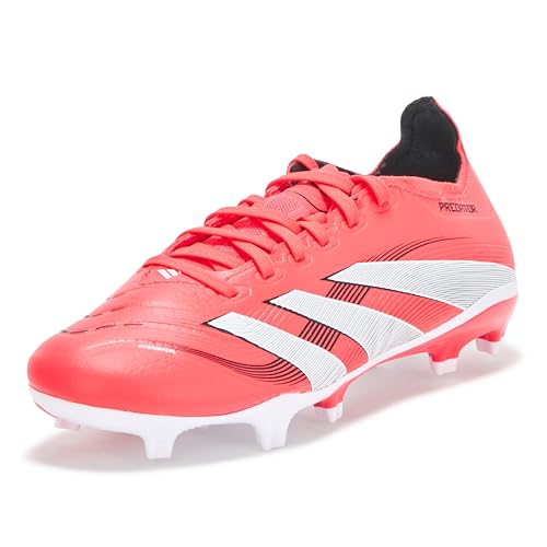 adidas Unisex Predator League Firm Multi Ground Sneaker, Lucid Red/White/Black, 9 US Men