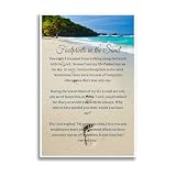 FNYUVNFAF Faith Journey Metal Wall-Art Christian Inspirational Sign Hope Encouragement Gift Bible Verse Art for Beach House Living Room Office Decor 8 X 12 in FNYUVNFAF