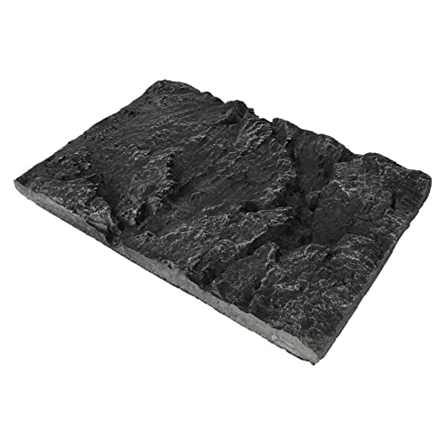 Mikikit Rock Background Board for Aquarium Durable Fish Tank Decoration for Reptile Terrariums Easy to Install