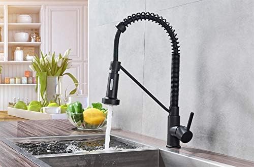 Mitigeur de cuisine en laiton beige avec bec pivotant 360° grue d'évier chaude et froide