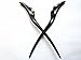 Myhsmooth Zz-bg-fswallow 2 Count Hair Sticks Natural Ebony (Black Sandalwood) Handmade Carved Hair Clip Shawl Hair Pins Pack of 2 Pcs :Flying Swallow