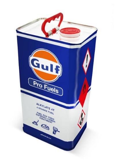 Gulf Pro Fuel 4T - Ultra-Pure, Ethanol-Free Alkylate Petrol for 4-Stroke Engines | Eco-Friendly 99% Cleaner Emissions, Long Storage Life | Ideal for Mowers, Snow Blowers, Outboard Engines, Cars, Bikes