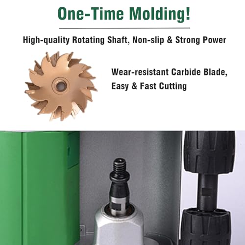 Chaser eléctrico de pared de 1100 W, potente máquina de corte de ranuras para ladrillo, cemento y arena, operaciones sin polvo, diseño portátil con caja de transporte, 35 mm
