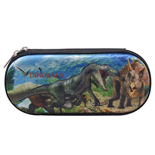Preisvergleich Produktbild Federmäppchen - WENTS Dinosaurier Federmäppchen, Große Kapazität Schulmäppchen Bleistiftbeutel Stifthalter Organizer Stiftebox mit Doppelt Reißverschluss (Stil 1)
