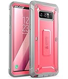 Samsung Galaxy Note 8 Case, SUPCASE Full-body Rugged Holster Case with Built-in Screen Protector for Galaxy Note 8 (2017 Release), Unicorn Beetle Shield Series - Retail Package (Pink/Gray)