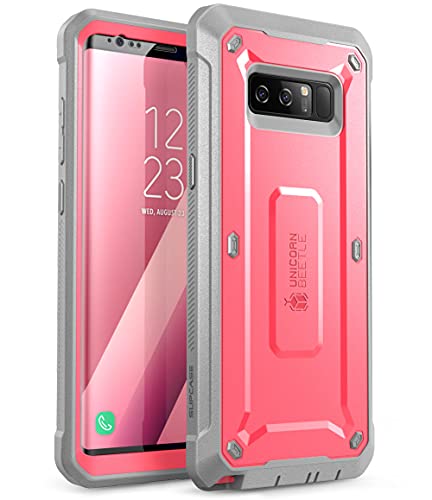 SUPCASE Unicorn Beetle Shield Series Case Designed for Galaxy Note 8, with Built-in Screen Protector Full-Body Rugged Holster Case for Galaxy Note 8 (2017 Release) (Pink)