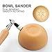 Bowl Sander Kit, Sanding Block, Wood Lathe Tools with 50Pcs Hook & Loop Sanding Discs+ 1