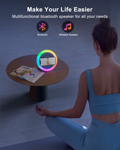 Bluetooth Speaker with Lights, Wireless Charging Speaker, Best Birthday Gift Ideas Teenage,Applicable for Bedroom/Teen Girl Gifts/Please use The... - Image 5