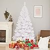 Plko 5ft artificial holiday christmas treeartificial christmas tree xmas pine tree with stand and soft white branch for holiday indoor outdoor450tipswhite  urban country home decor