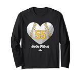 Baseball Heart Number Hoby Milner Milwaukee MLBPA Long Sleeve T-Shirt