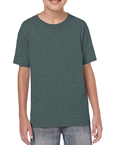 Haut enfant Gildan Dark Heather S 64500B à manches courtes