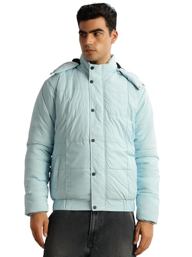 Image of Thomas Scott Men's | Regular Fit | Long Sleeves | Hood Collar | Zip Closure | Dry Clean | 2 Pockets | Polyester | Knitted | Puffer | Jacket