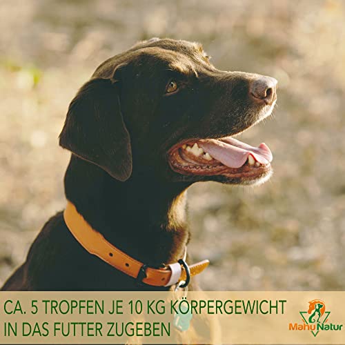Mahu Natur 100 ml Schwarzkümmelöl Für Hunde + 10% Kokosöl - Ungefiltert - Nachhaltige Glasflasche Mit Glaspipette - Optimal Fürs Barfen