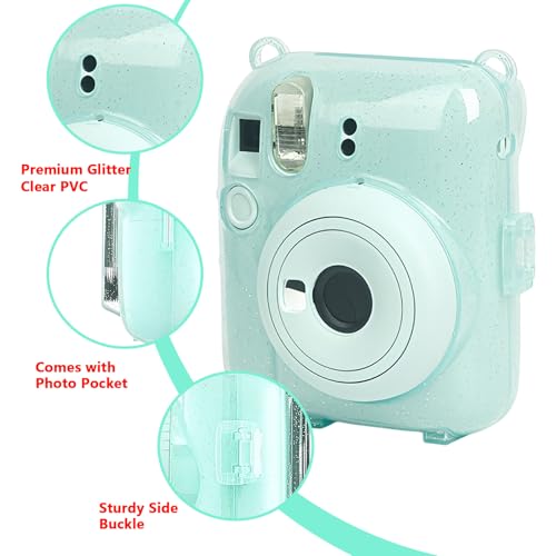 Estuche protector para cámara Fujifilm Instax Mini 12 verde miniatura 3