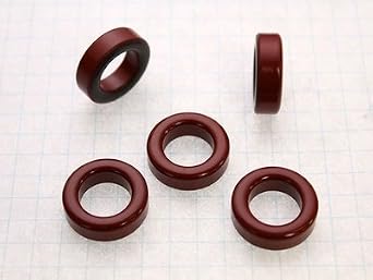 Iron Powder Toroidal Cores, 0.8" O.D. x 0.49" I.D. x 0.25" Hgt, Type 2 - Lot of 3