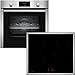 Produktbild NEFF BX36I, Set bestehend aus B1CCC0AN0, N 30, Einbaubackofen mit CircoTherm, 60 x 60 cm, Edelstahl und T46SBE1L0, N 50, autarkes Induktionskochfeld, 60 cm, Schwarz