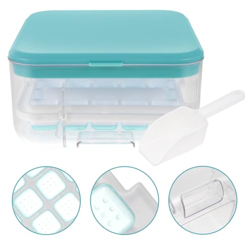 Molde para cubitos de hielo de silicona con tapa miniatura 5