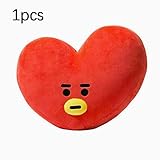 Demu&uu Cojine De Almohada a Prueba De Balas Cojín, para KPOP BTS BT21 Tata SHOOKY RJ Felpa Juguete Suga Cooky Sofá Felpa Almohada Muñeca 1pcs