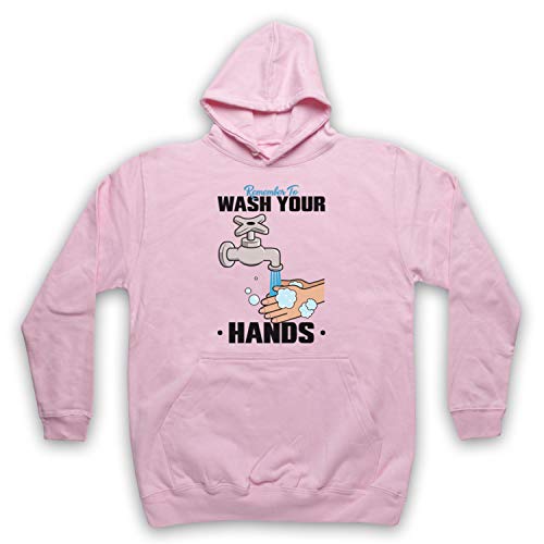 Sweat a capuche des adultes rose clair XL coton My Icon Art Clothing virus