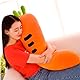 OUKEYI 59,9 cm Karotten-Umarmungskissen, Karotten-Plüschtier, niedliches Karotten-Form-Kissen, gefülltes Karottenspielzeug, weiche Karottenpuppe für Kinder und Mädchen