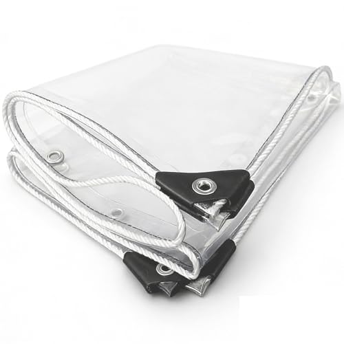 Lona impermeable con ojales para camping y protección transparente de jardín 2