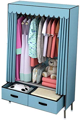 Armoire en tissu portable grise et penderie pliable pour chambre