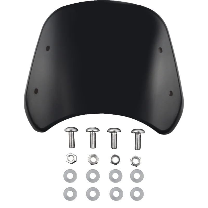 Pare-brise moto pour balades et trajets quotidiens protection phare 5-7 pouces