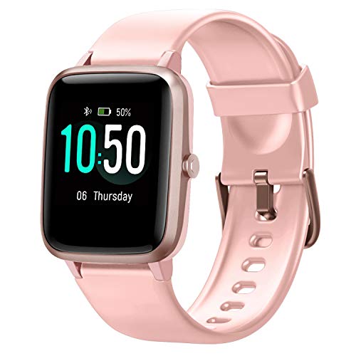 Letsfit Smart Watch, Fitness Tracker with Heart Rate Monitor, Activity Tracker with 1.3"