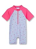  Sanetta Mädchen Badeanzug Schwimmanzug 430437, Farbe:Blau (Azur 50286), Größe:104