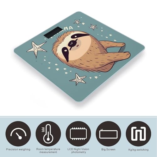 Báscula de baño digital con diseño animales y pantalla LCD miniatura 3
