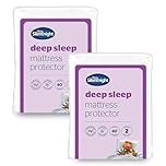 Silentnight Ultimate Deep Sleep 2 Packs Mattress Protector - Deep Luxury Mattress Enhancer Pad Protector Bed Topper Providing Ultimate Comfort - Small Double