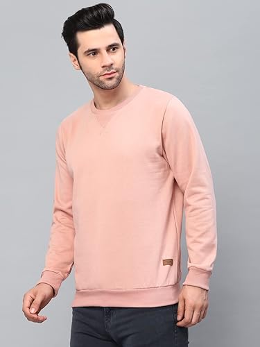 Image of Rigo Fleece Printed Round Neck Sweatshirt for Men | Full Sleeves Sweatshirt for Men | Casual Wear & Stylish Sweatshirts for Men