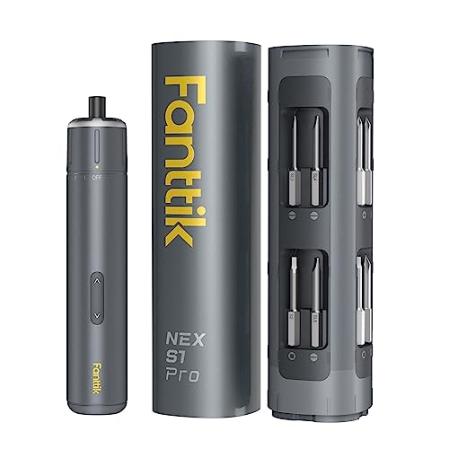 Fanttik S1 Pro Tournevis électrique, 3.7V Visseuse Sans Fil, 16 Foret Magnétique en Acier S2, Charge USB-C, mini visseuse sans fil de Phone, Caméra, Montres
