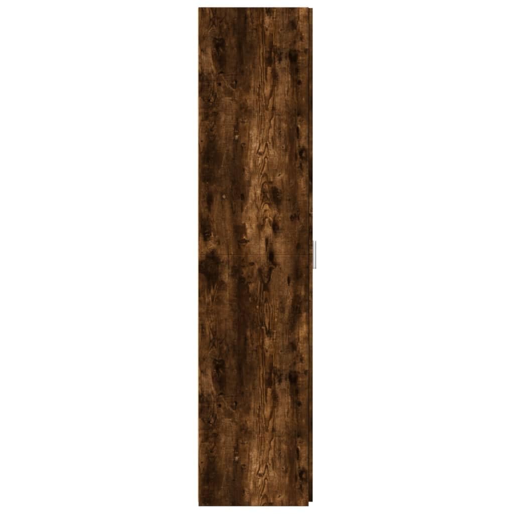 vidaXL Buffet Haut chêne fumé 30x42,5x185 cm Bois d'ingénierie, Buffet, Armoire de Rangement, Panneau latéral, Armoire, Armoire latérale